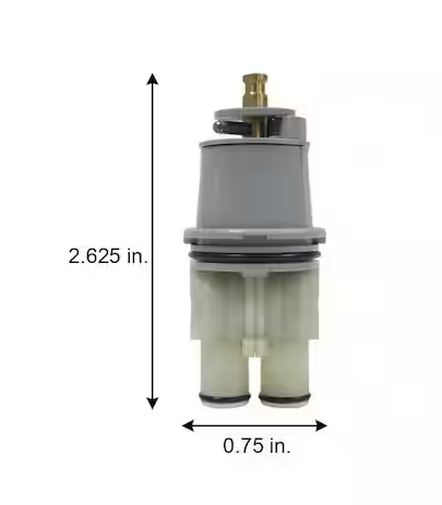 Everbilt 4 5/8 in. B-19 Broach Single Lever Cartridge for Delta Replaces RP46074
