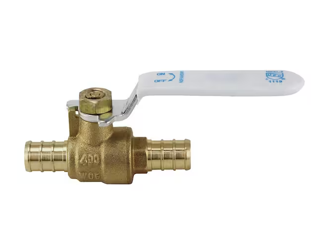 Apollo 1/2 in. Brass PEX Barb Ball Valve Jar (6-Pack)