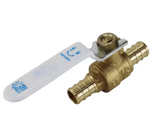 Apollo 1/2 in. Brass PEX Barb Ball Valve Jar (6-Pack)