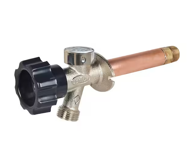 1/2 in. x 12 in. Brass MPT x SWT Half-Turn Frost Free Anti-Siphon Outdoor Sillcock Valve