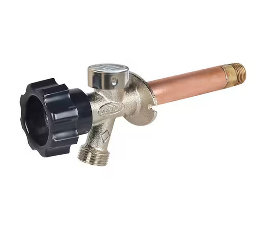 1/2 in. x 12 in. Brass MPT x SWT Half-Turn Frost Free Anti-Siphon Outdoor Sillcock Valve