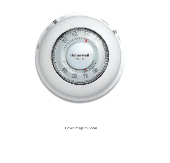 Honeywell Home Round Non-Programmable Thermostat with 1H/1C Single Stage Heating and Cooling
