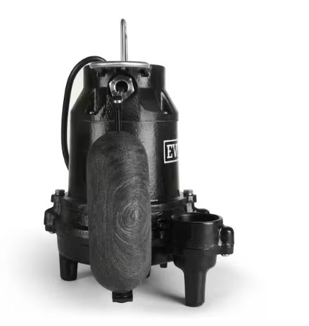 Everbilt 1/3 HP Cast Iron Submersible Sump Pump (FLOAT IS MISSING)