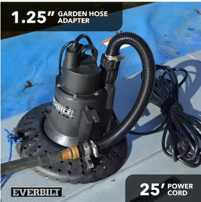 Everbilt 1/4 hp Submersible Pool Cover Pump