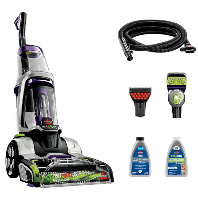 BISSELL ProHeat 2X Revolution Pet Pro Plus, 3588F, Upright Deep Cleaner, 30-minute Dry Time, Dual Dirt Lifter