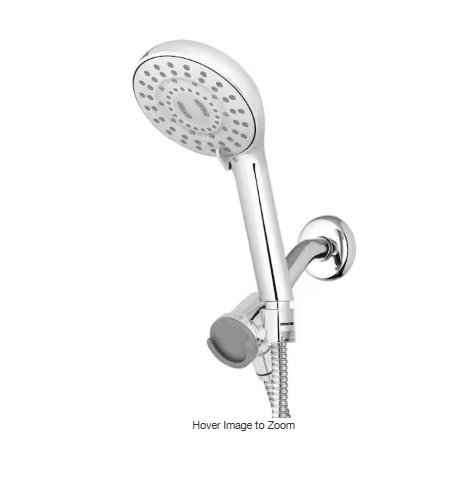 Waterpik 8-Spray Wall Mount Magnet Assist Multi Height Handheld Shower Head 1.8 GPM in Chrome