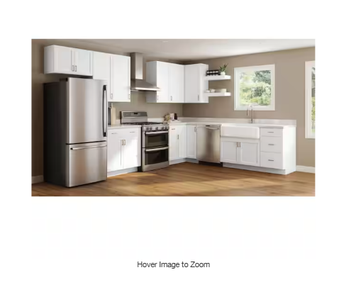 Courtland 30 in. W x 12 in. D x 30 in. H Assembled Shaker Wall Kitchen Cabinet in Polar White