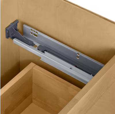 Hampton Bay Avondale 36 in. W x 24 in. D x 34.5 in. H Ready to Assemble Plywood Shaker Drawer Base Kitchen Cabinet in Alpine White