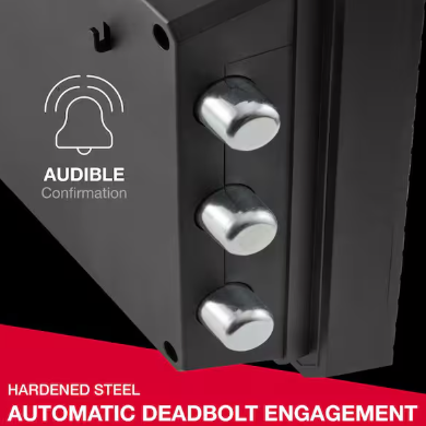 SentrySafe 0.81 cu. ft. Waterproof and Fireproof Safe for Home with Digital Keypad, Interior Light and Override Keys
