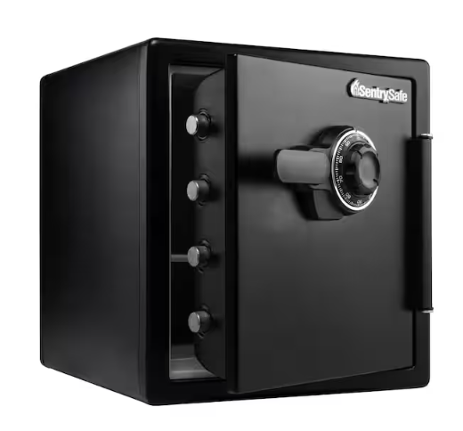 1.2 cu. ft. Fireproof & Waterproof Safe with Dial Combination Lock