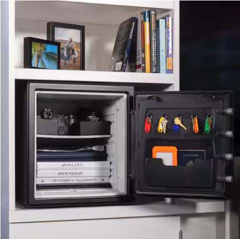 1.2 cu. ft. Fireproof & Waterproof Safe with Dial Combination Lock