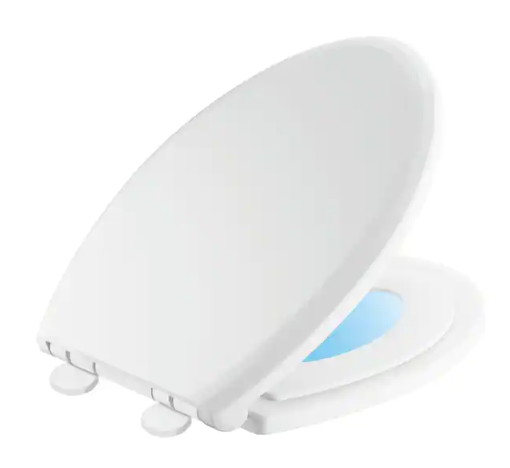 Delta Sanborne Potty-Training Elongated Toilet Seat with NightLight in White