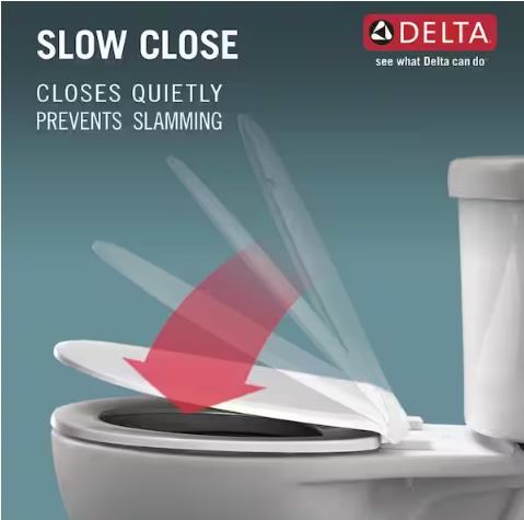 Delta Sanborne Potty-Training Elongated Toilet Seat with NightLight in White