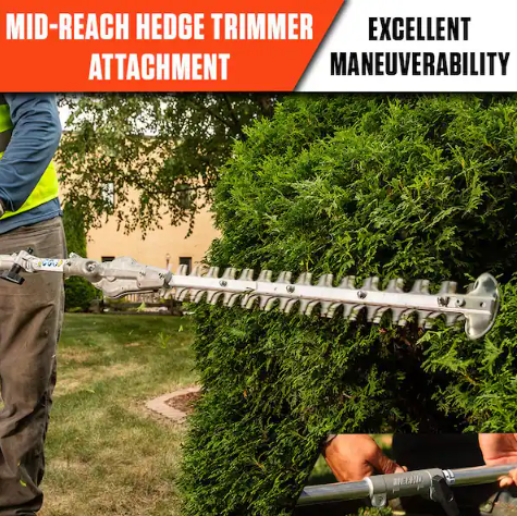 ECHO 21 in. Mid-Reach Hedge Trimmer Attachment for ECHO Gas or Battery Pro Attachment Series
