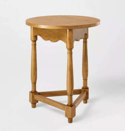 Scalloped Side Table Light Oak - Threshold™ designed with Studio McGee