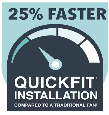 Campbell 52 in. Indoor LED Brushed Nickel Ceiling Fan with Light Kit, Downrod, Reversible Blades and Remote