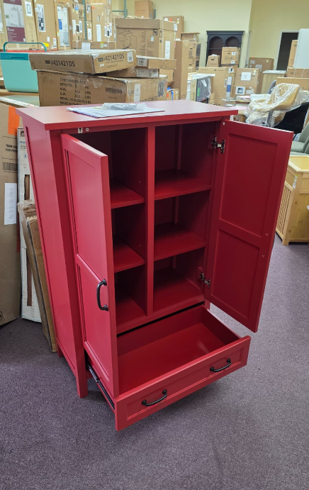 Wood Kitchen Pantry (30 in. W x 47 in. H) (JUST ASSEMBLED)