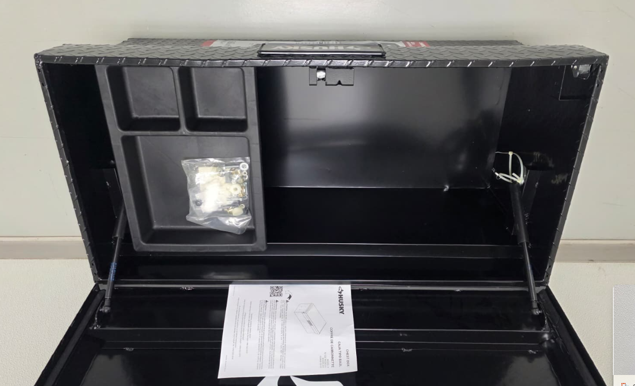 Husky Chest Truck Tool Box in Aluminum 40.8 in. Full Size Matte Black