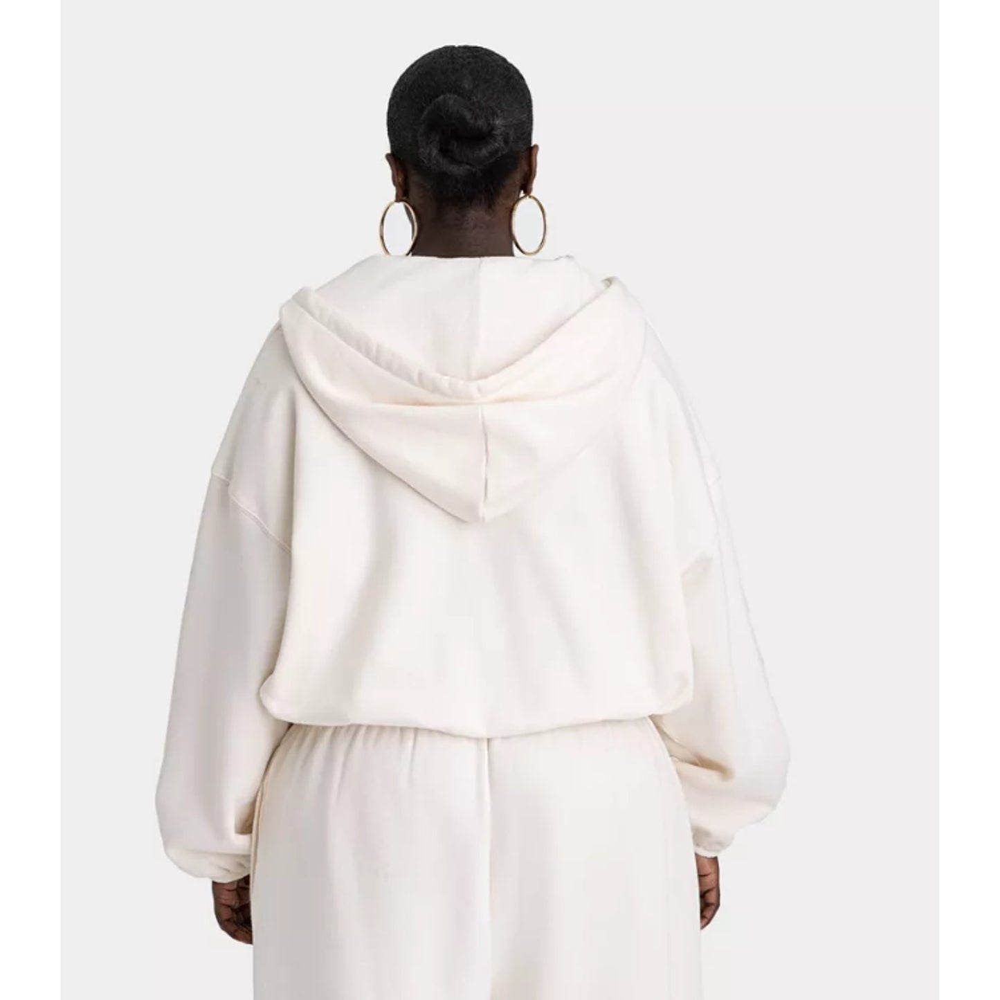 KBB by KAHLANA Women's 'the Zip-up Hoodie' - Cream M