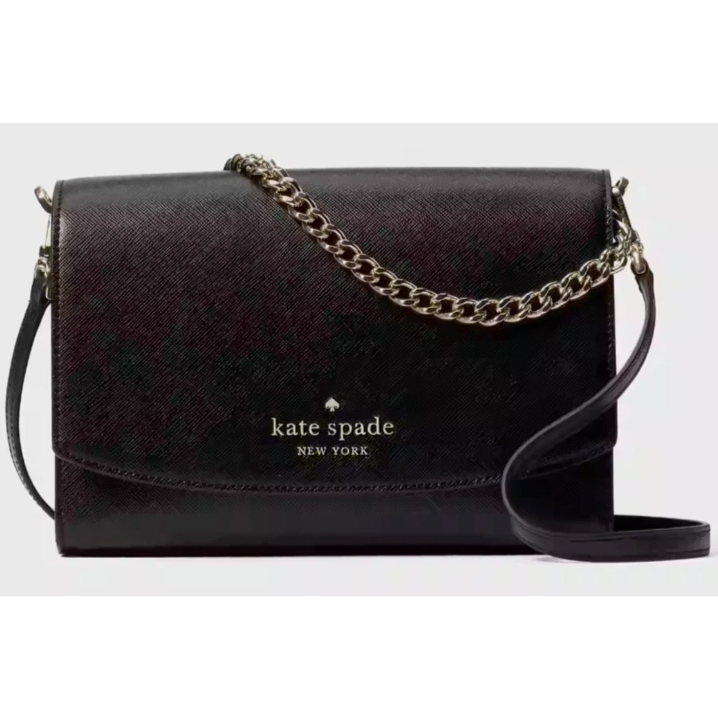 NWT Kate Spade Carson Convertible Crossbody Clutch Handbag Black WKR00119