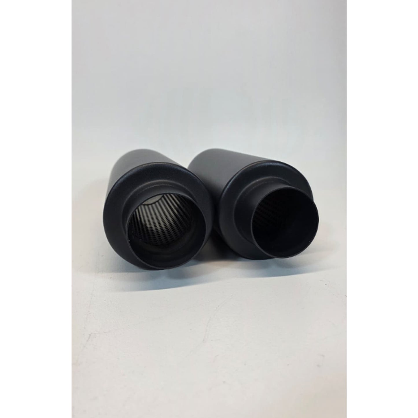 Relaxweex 2 Pcs 2.5" Inlet Exhaust 11.5" Overall Length, Black