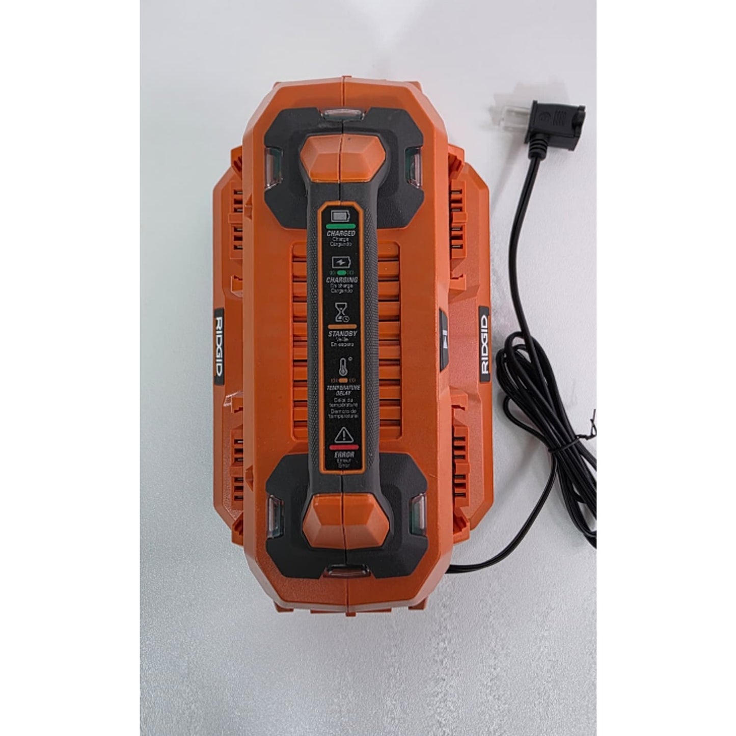 Ridgid 18V Volt 6 Port Sequential Battery Charger Station Orange AC86096