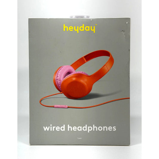 Heyday Wired Over-Ear Headphones with Mic – Comfortable, Clear Sound