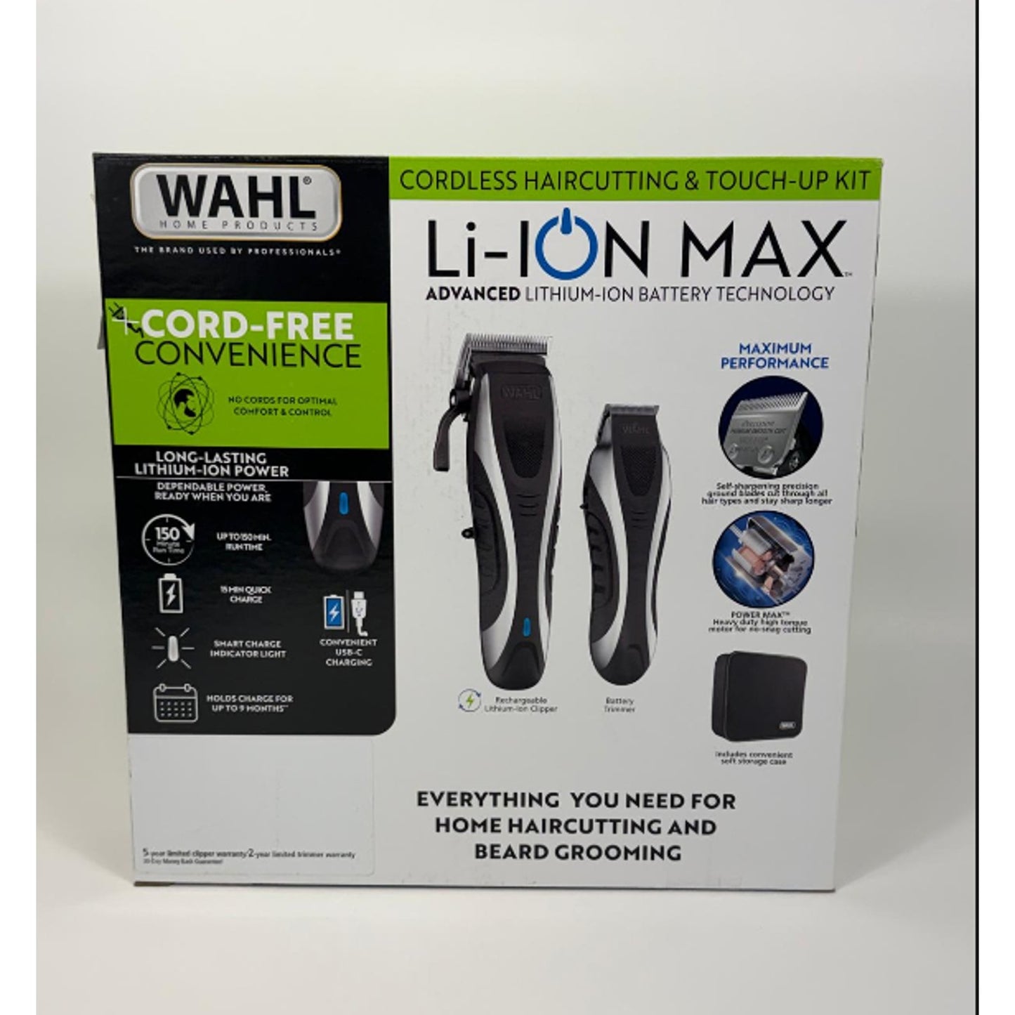 Li-ION MAX Wahl Cordless Haircutting & Beard Grooming Kit