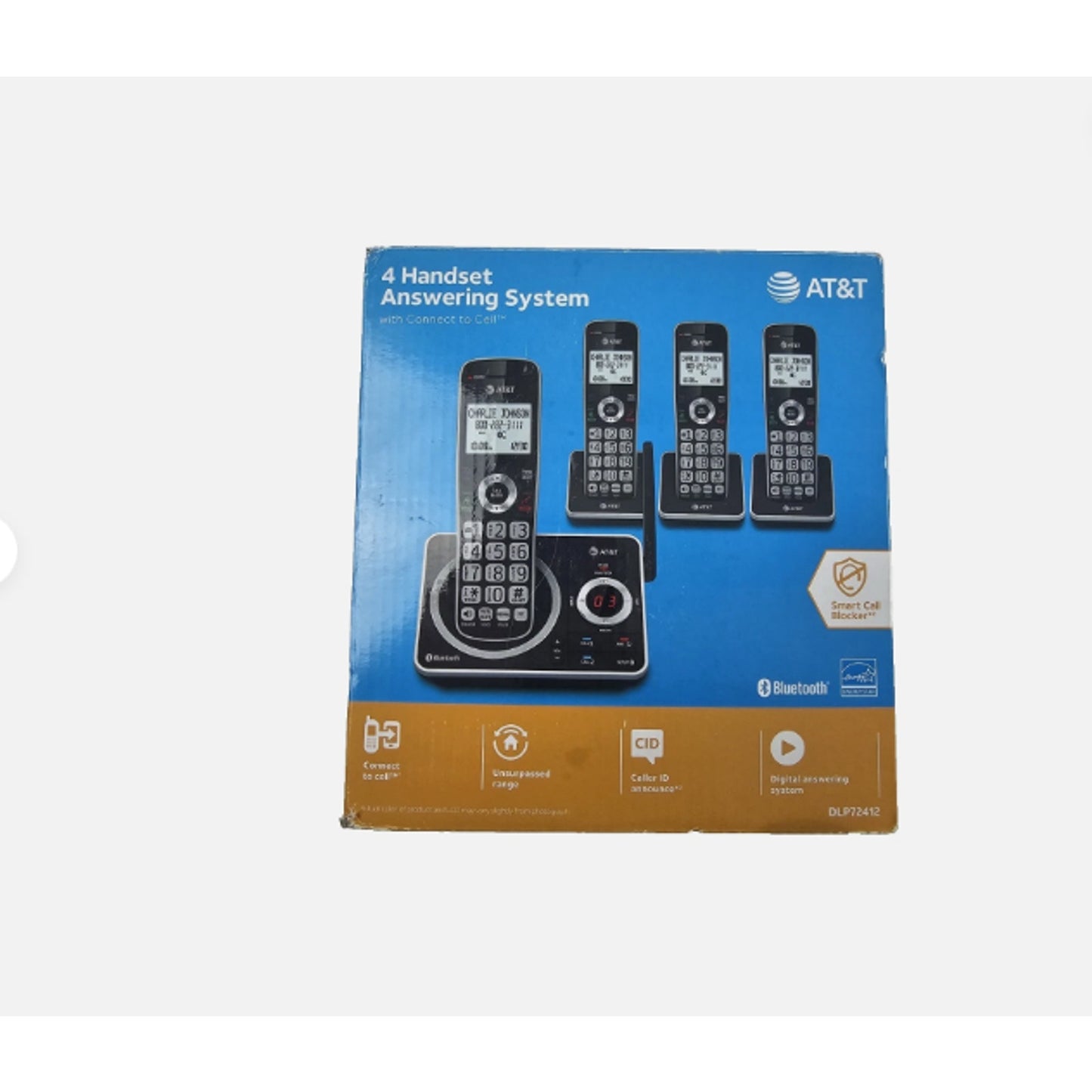 AT&T 4Handset Answering System with Call ID Connect to Cell & Smart 650530032769