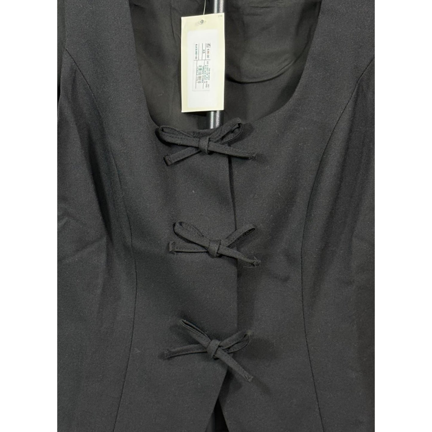 Women's Square Neck Sleeveless Front Bow Tie Closure Vest Top - A New Day™ XS