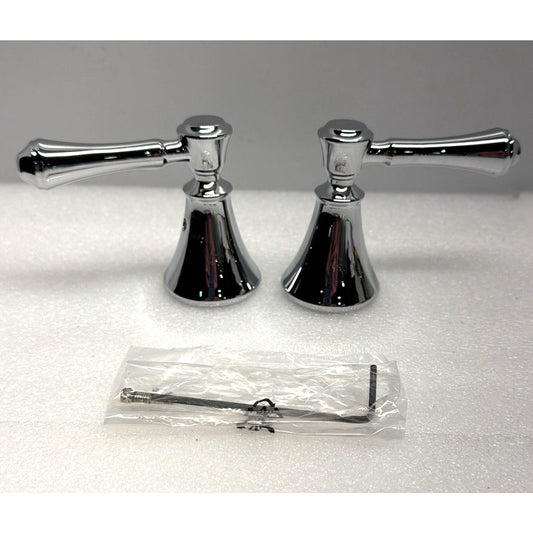 Delta Cassidy Two Lever Handles for Bathroom Sink Faucet Chrome H297