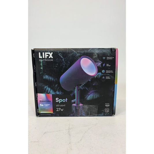 New Genuine LIFX SuperColor Outdoor Spot LED Light 27W 1600 Lumens New Open Box