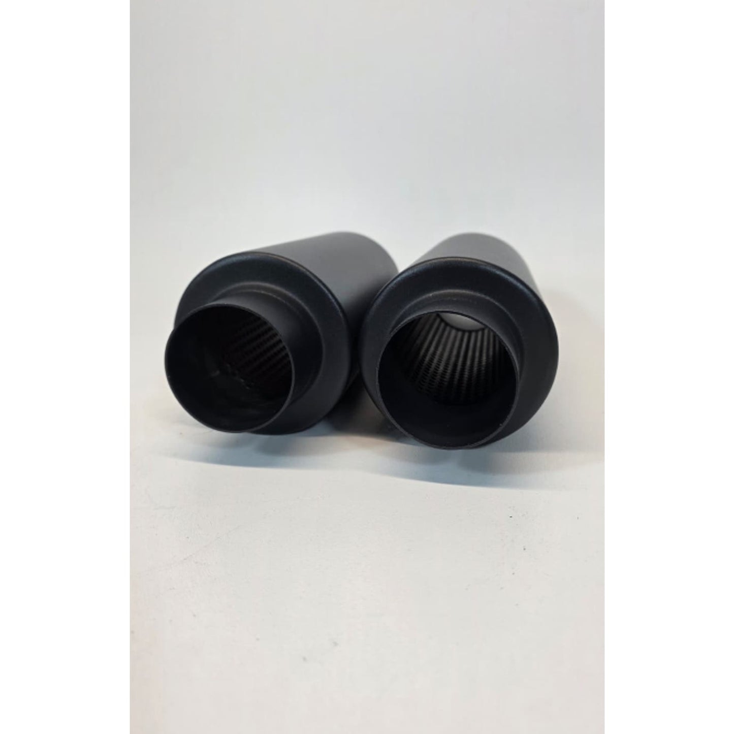 Relaxweex 2 Pcs 2.5" Inlet Exhaust 11.5" Overall Length, Black