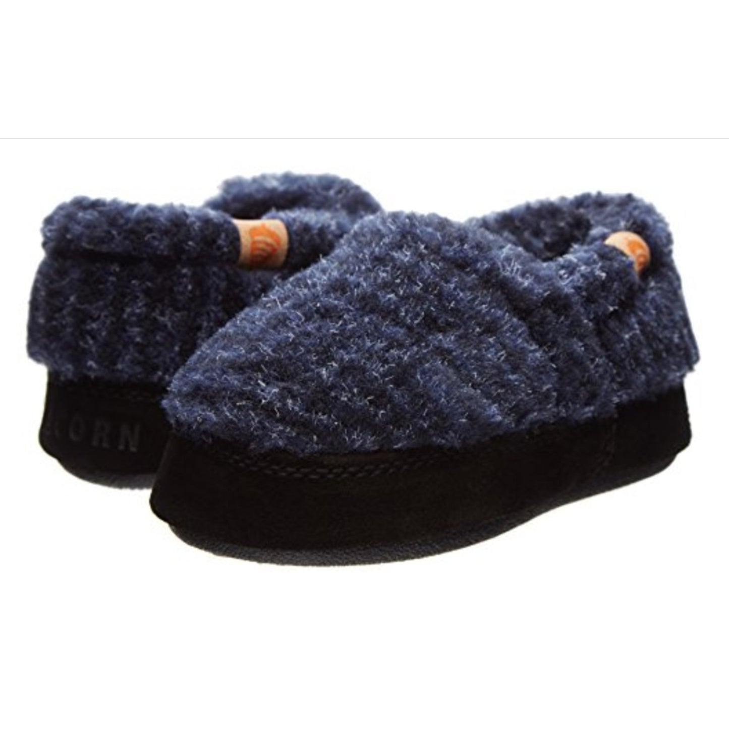 Acorn Boys Moc Slippers - Blue Check Blue Check 1-2 Little Kid