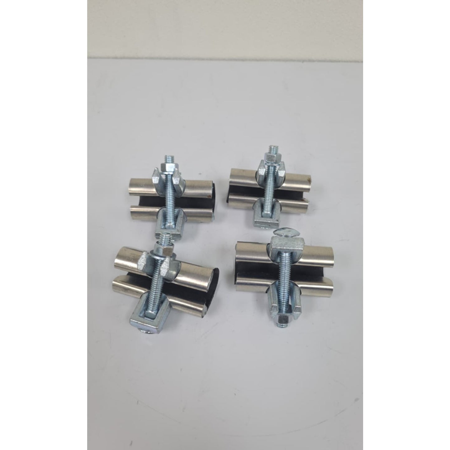 Pack of 4 Eastman 3/4inch IPS Pipe Repair Clamp 3inch Stainless Steel 45183