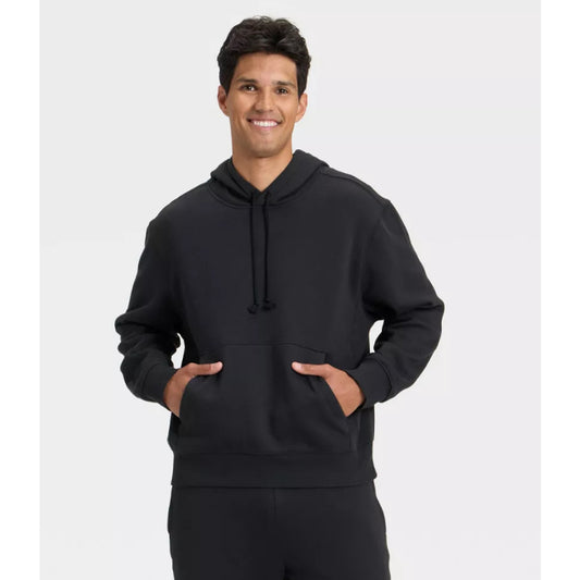 Men's Active Comfort Cotton Fleece Hoodie - All in Motion™ Black XXL