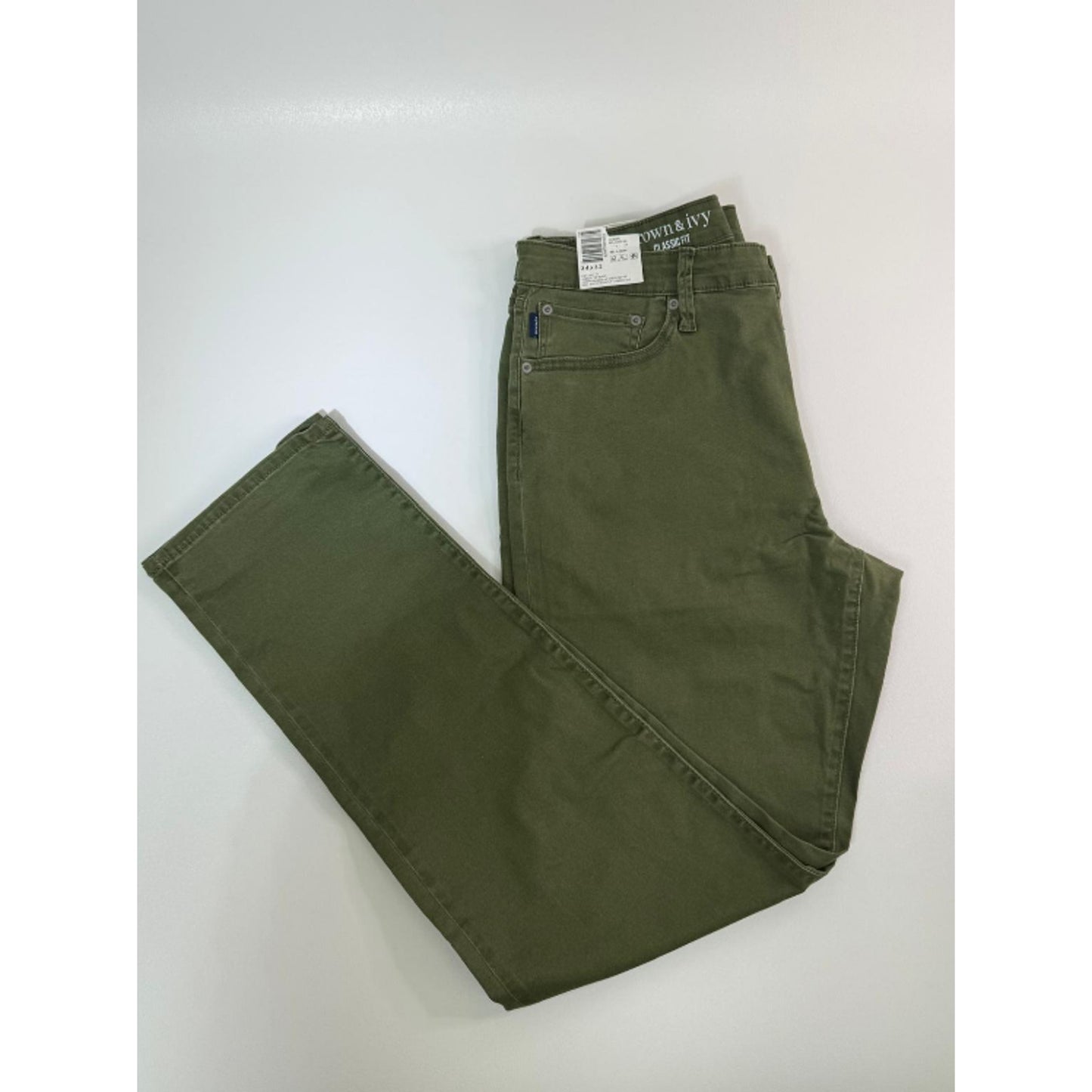 Crown & Ivy Olive Green High Rise Skinny Pants Size L (34x32)