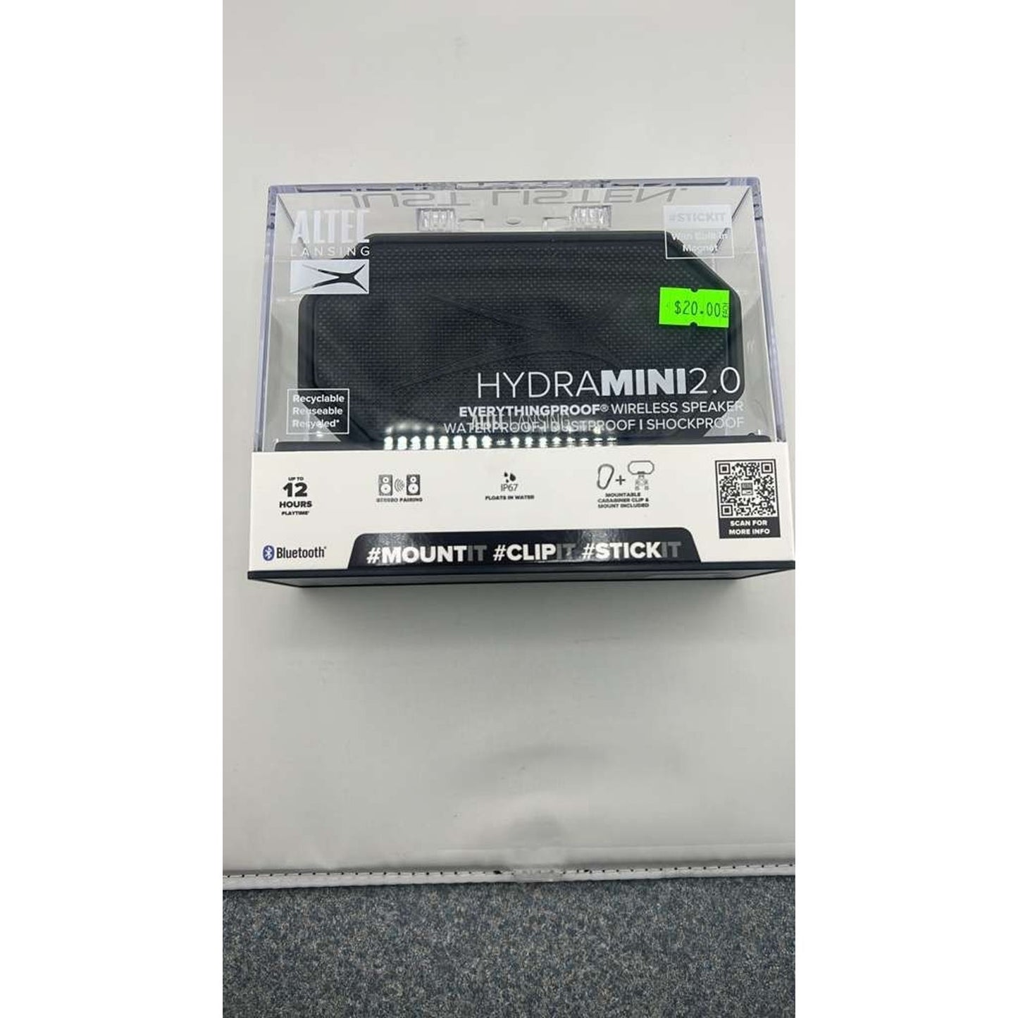 ALTEC LANSING - BLUETOOTH HYDRAMINI 2.0 EVERYTHINGPROOF PORTABLE SPEAKER