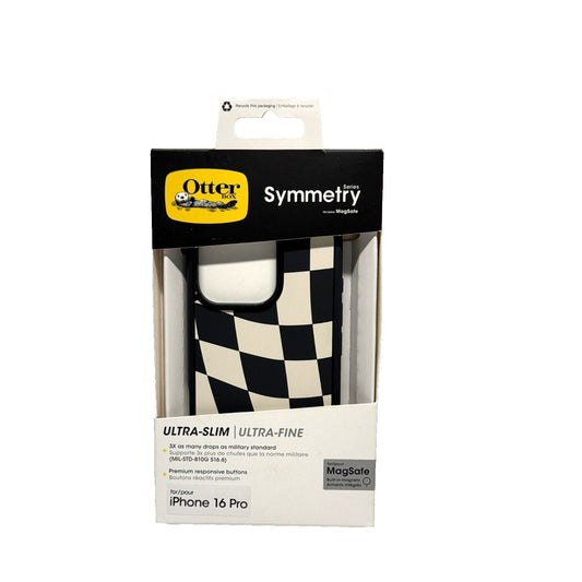 Otter Box Series Symmetry Ultra-Slim iPhone 16 Pro Case In Black & White New