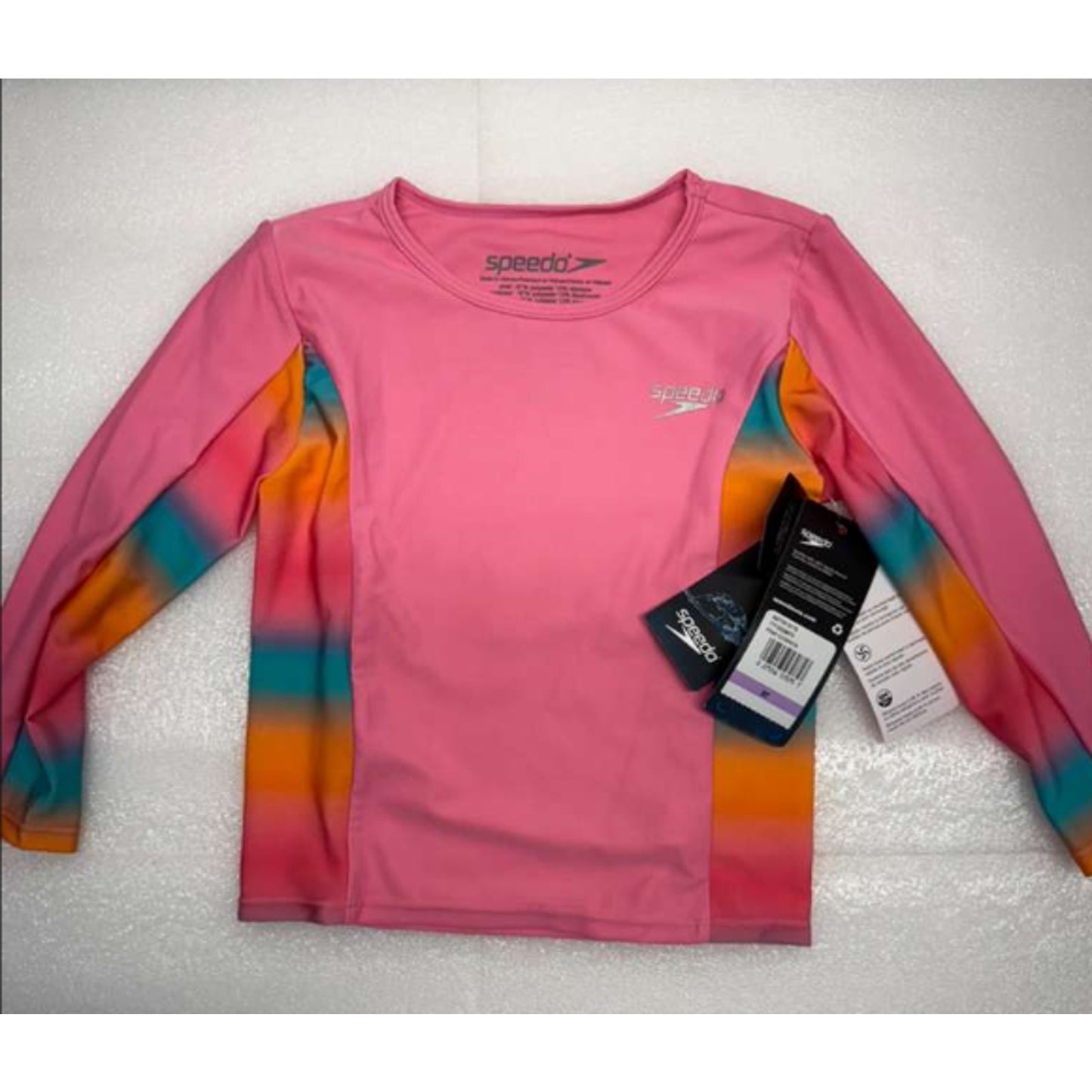 Speedo Girl's Uv Swim Shirt Long Sleeve Rashguard Set 3T