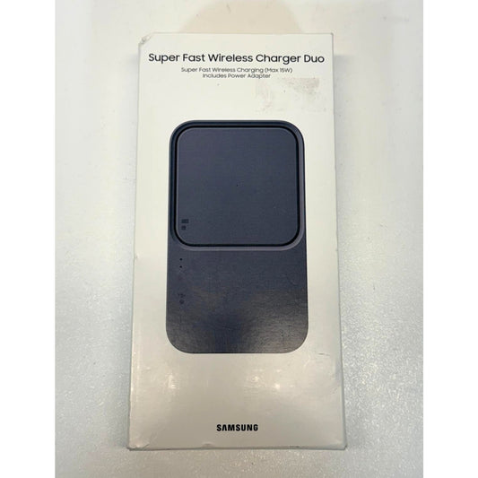 Samsung Super Fast Wireless Charger Pad Duo 15W Includes Power Adapter