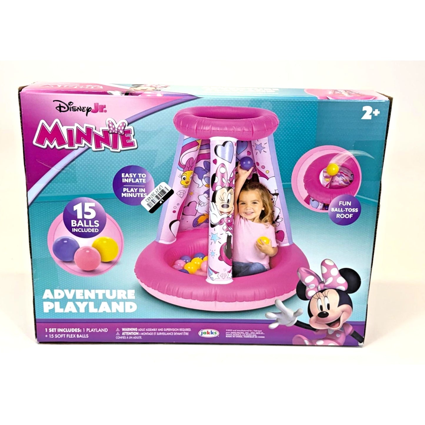 Disney Minnie Mouse Activity Adventure Playland Ball Pit - 15 Balls Included