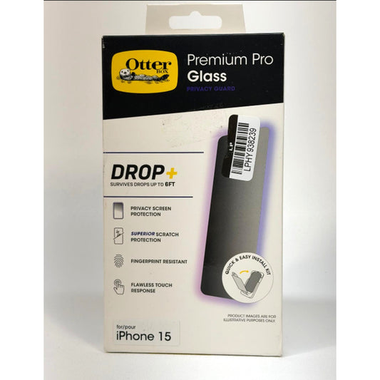 Otterbox Premium Pro Glass Screen Privacy Drop iPhone 15