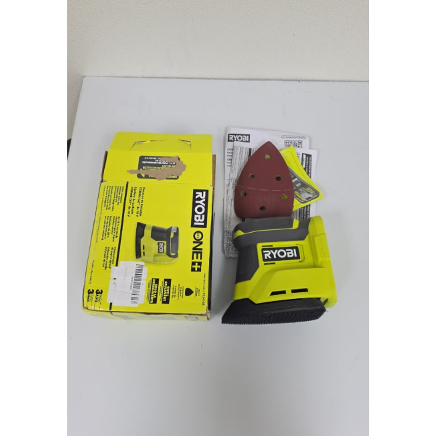 RYOBI ONE+ PCL416B 18V Cordless Corner Cat Finish Sander (Tool Only) #2600
