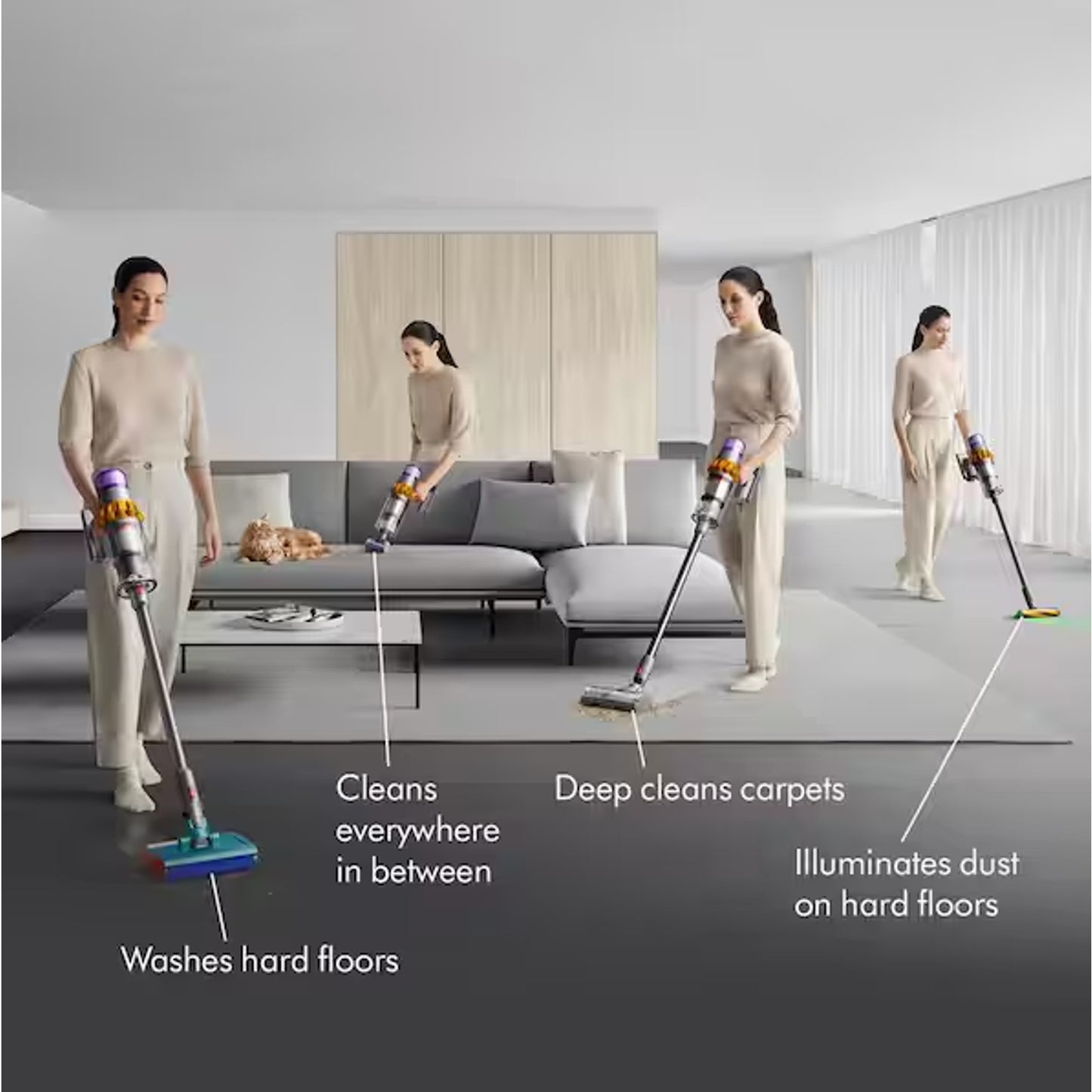 Dyson V15s Detect Submarine Stick Vacuum - Yellow/Nickel
