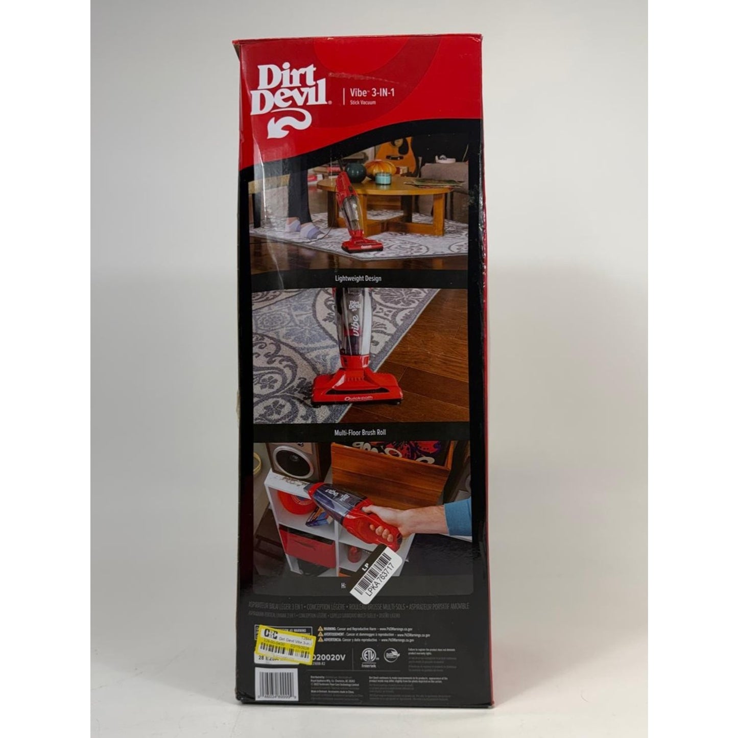 Dirt Devil Vibe 3-in-1 Corded Bagless Stick Vacuum, SD20020