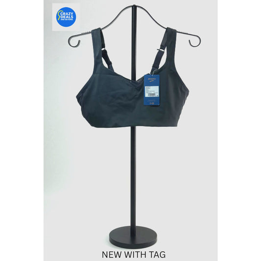 Brooks Women's Drive Convertible Sports Run Bra Color Asphalt Size 36DD New