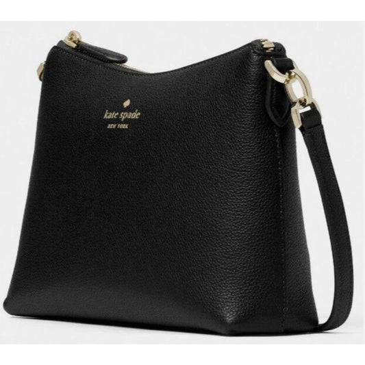 Kate Spade Bailey Crossbody Black Textured Leather K4651 NWT