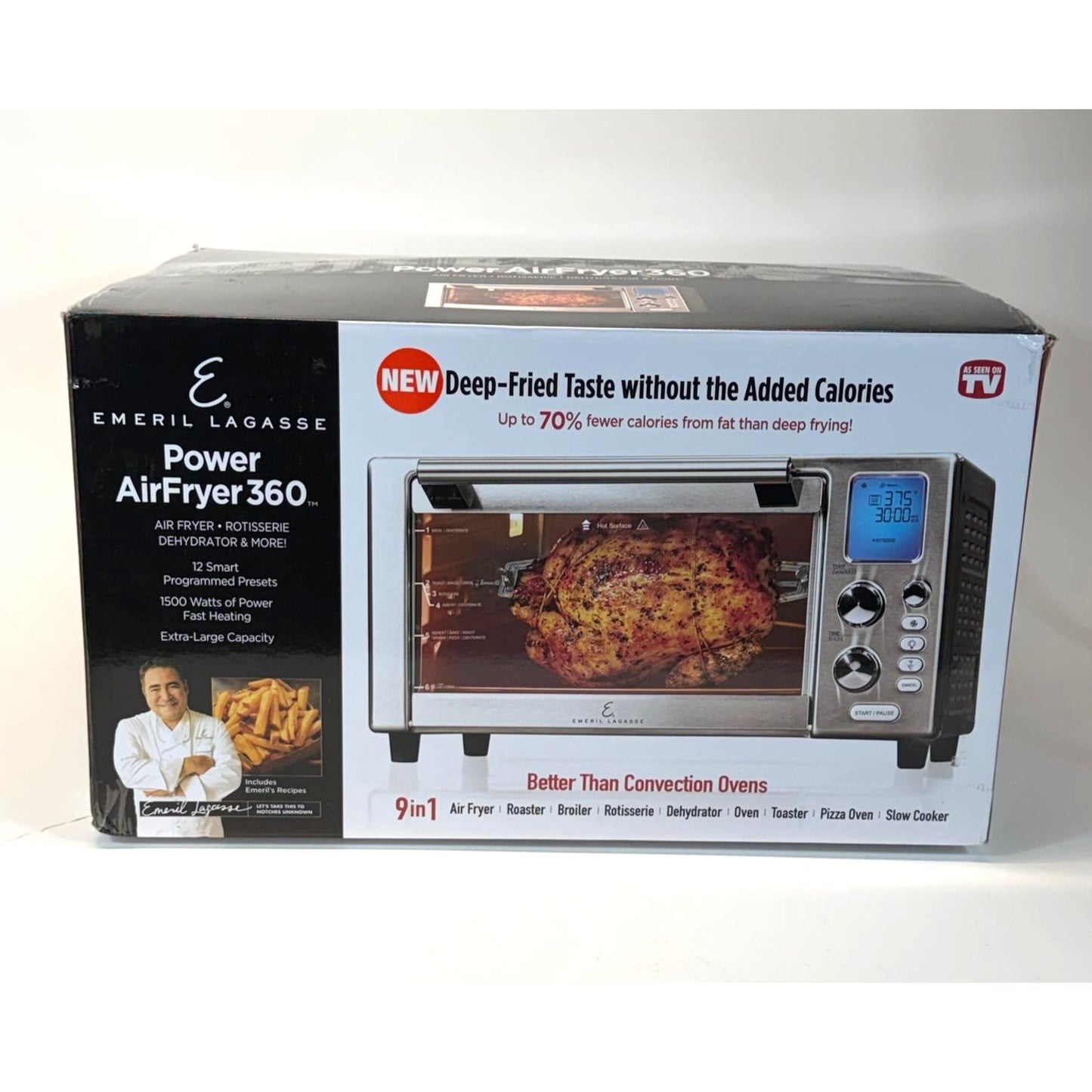 Emeril Lagasse Air Fryer with 9-in-1 Cooking Functions & Touch Control