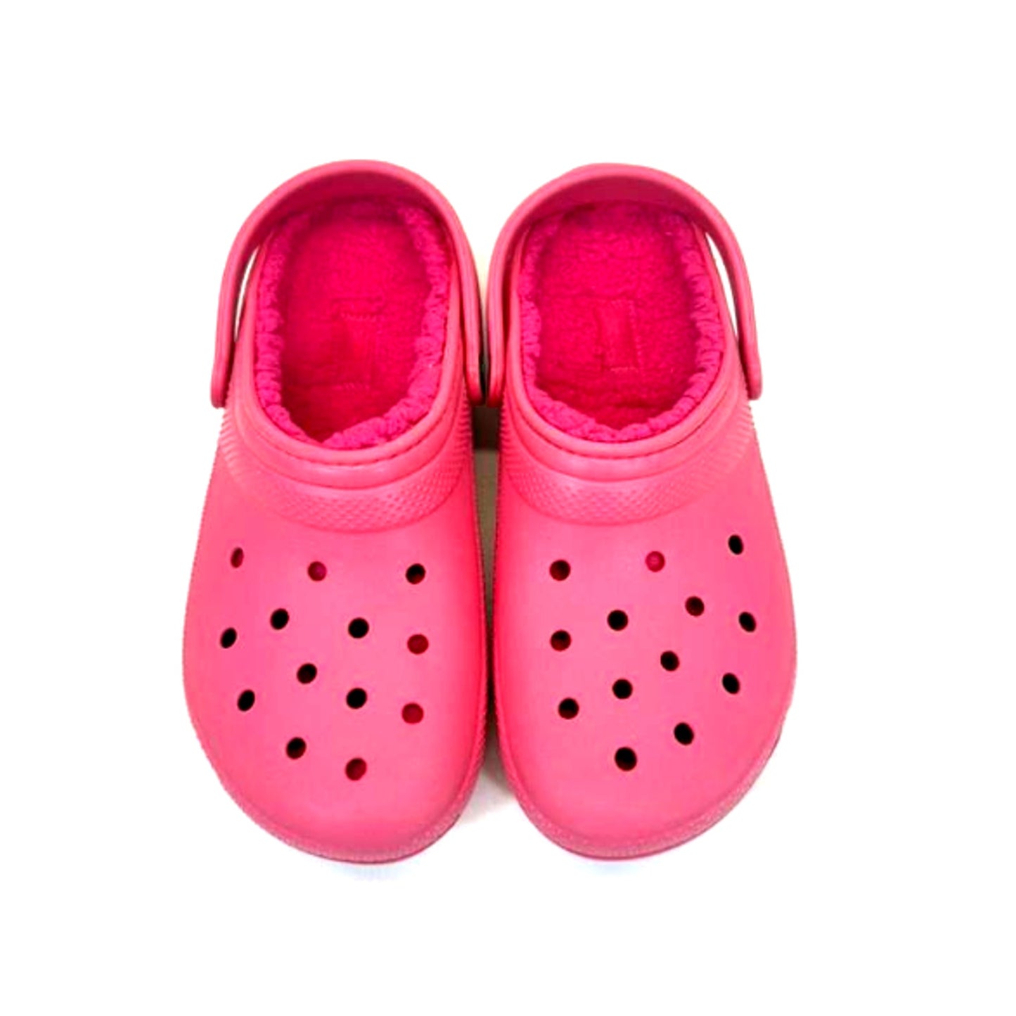 CROCS Kids Classic Lined Hyper Pink Clog Size J5
